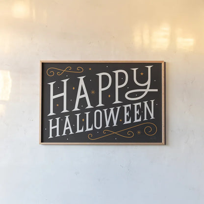 Festive Fright I by Michael Mullan. shown as a paper print in a natural frame. Available as a archival giclee rolled canvas, fine art paper, or poster print. SKU 48263i.