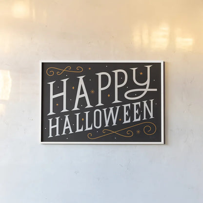 Festive Fright I by Michael Mullan. shown as a paper print in a white frame. Available as a archival giclee rolled canvas, fine art paper, or poster print. SKU 48263i.