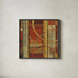 Fire Crop by Michael Mullan. Shown in a sleek black glass frame for a contemporary gallery look. Available as an archival giclee rolled canvas, fine art paper, or poster print. SKU 50636a.