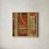 Fire Crop by Michael Mullan. Shown in a natural wood glass frame for a timeless modern aesthetic. Available as an archival giclee rolled canvas, fine art paper, or poster print. SKU 50636a.