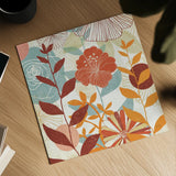 Floral Burst III Warm by Michael Mullan. Shown as a detailed flat fine art print, highlighting archival giclee quality. Available as an archival giclee rolled canvas, fine art paper, or poster print. SKU 61998a.
