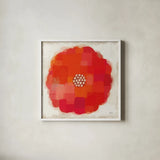 Flower Power by Michael Mullan. Shown in a crisp white glass frame for a clean and minimalist style. Available as an archival giclee rolled canvas, fine art paper, or poster print. SKU 14920a.
