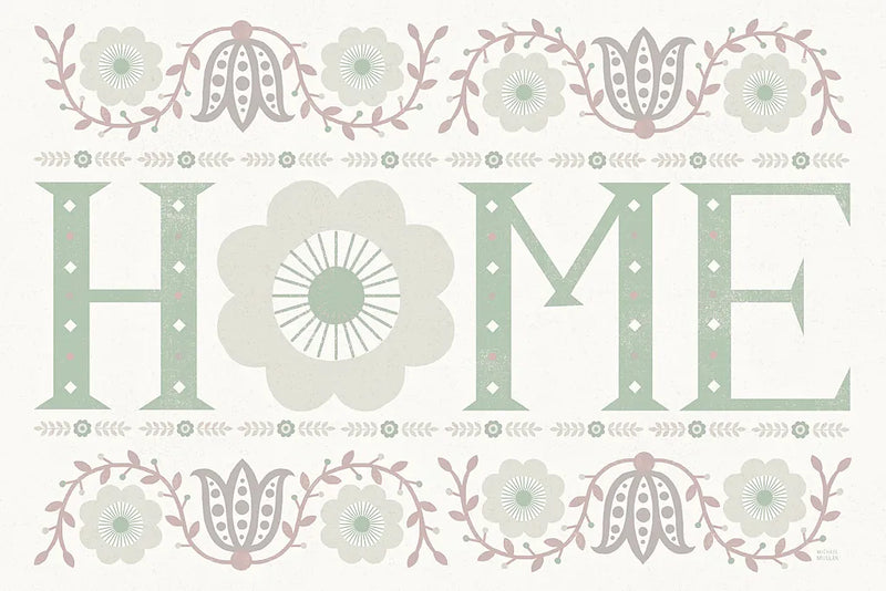 Folk Lodge Home v2 Hygge by Michael Mullan. SKU 33770i. Archival Giclee Fine art print for wall decor.