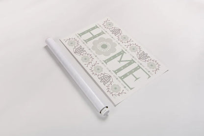 Folk Lodge Home v2 Hygge by Michael Mullan. shown as a rolled paper print. Available as archival giclee rolled canvas, fine art paper, or poster print. SKU 33770i.