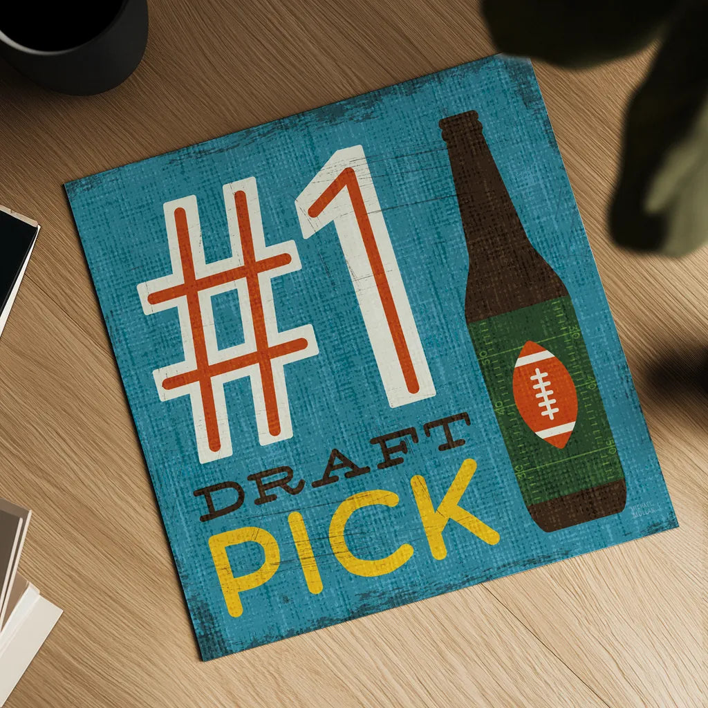 Football III by Michael Mullan. Shown as a detailed flat fine art print, highlighting archival giclee quality. Available as an archival giclee rolled canvas, fine art paper, or poster print. SKU 17537a.