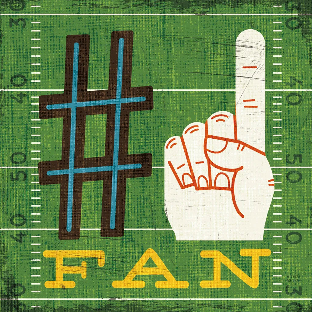 Football IV by Michael Mullan. SKU 20344a. Archival Giclee Fine art print for wall decor.