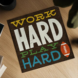 Football V by Michael Mullan. Shown as a detailed flat fine art print, highlighting archival giclee quality. Available as an archival giclee rolled canvas, fine art paper, or poster print. SKU 20345a.
