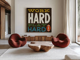 Football V by Michael Mullan. Shown as extra-large giant wall art in a modern living room. Available as an archival giclee rolled canvas, fine art paper, or poster print. SKU 20345a.