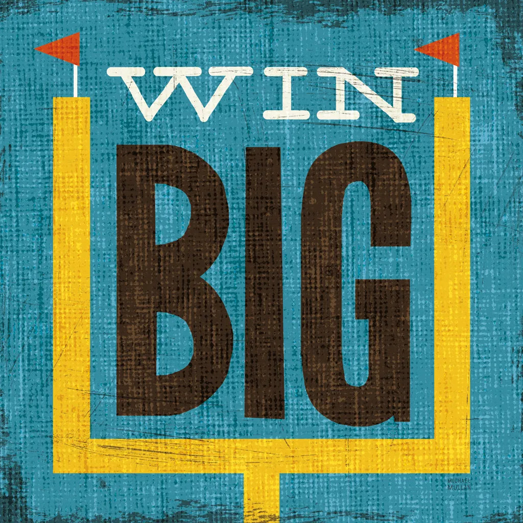 Football VI by Michael Mullan. SKU 17538a. Archival Giclee Fine art print for wall decor.