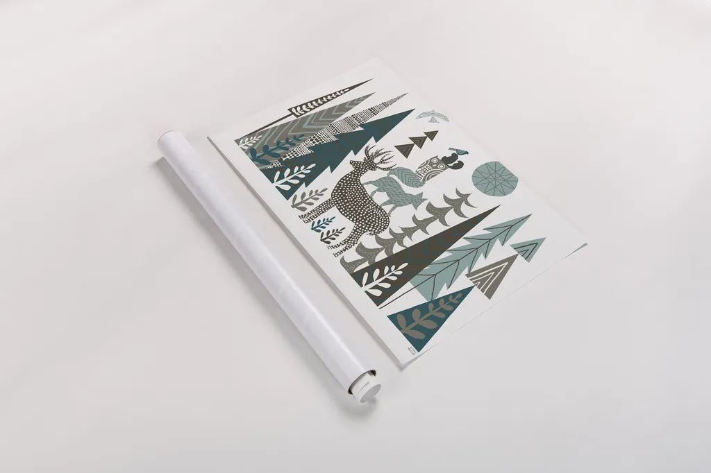 Forest Folklore by Michael Mullan. shown as a rolled paper print. Available as archival giclee rolled canvas, fine art paper, or poster print. SKU 31002i.