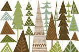 Forest Folklore Green Trees by Michael Mullan. SKU 21524i. Archival Giclee Fine art print for wall decor.