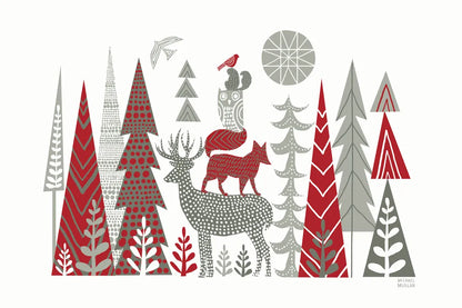 Forest Folklore Scandinavian by Michael Mullan. SKU 51155i. Archival Giclee Fine art print for wall decor.