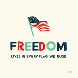 Freedom Flag by Michael Mullan. SKU 99012a. Archival Giclee Fine art print for wall decor.