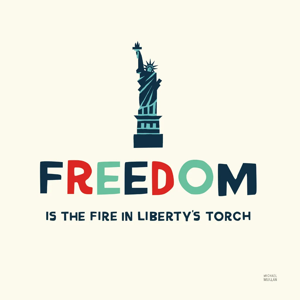 Freedom Liberty by Michael Mullan. SKU 99013a. Archival Giclee Fine art print for wall decor.