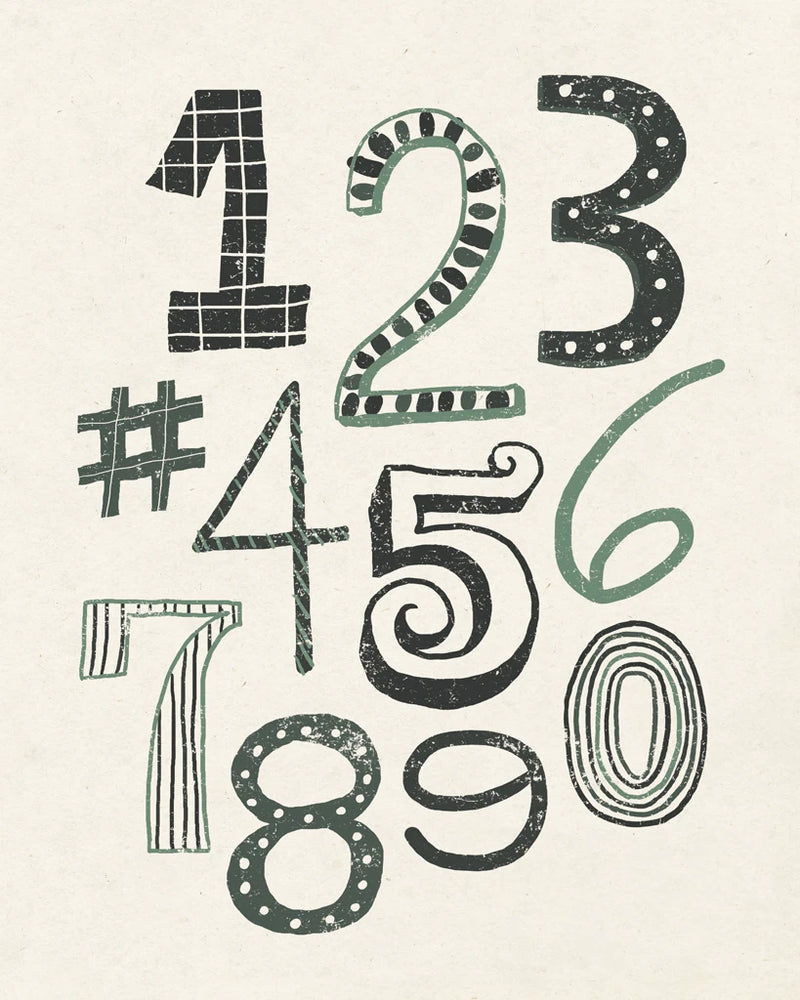 Funky Numbers Dark by Michael Mullan