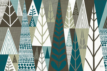 Geometric Forest by Michael Mullan. SKU 23407i. Archival Giclee Fine art print for wall decor.