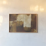 Geometric Spice I by Michael Mullan. shown as a paper print in a natural frame. Available as a archival giclee rolled canvas, fine art paper, or poster print. SKU 1700i.