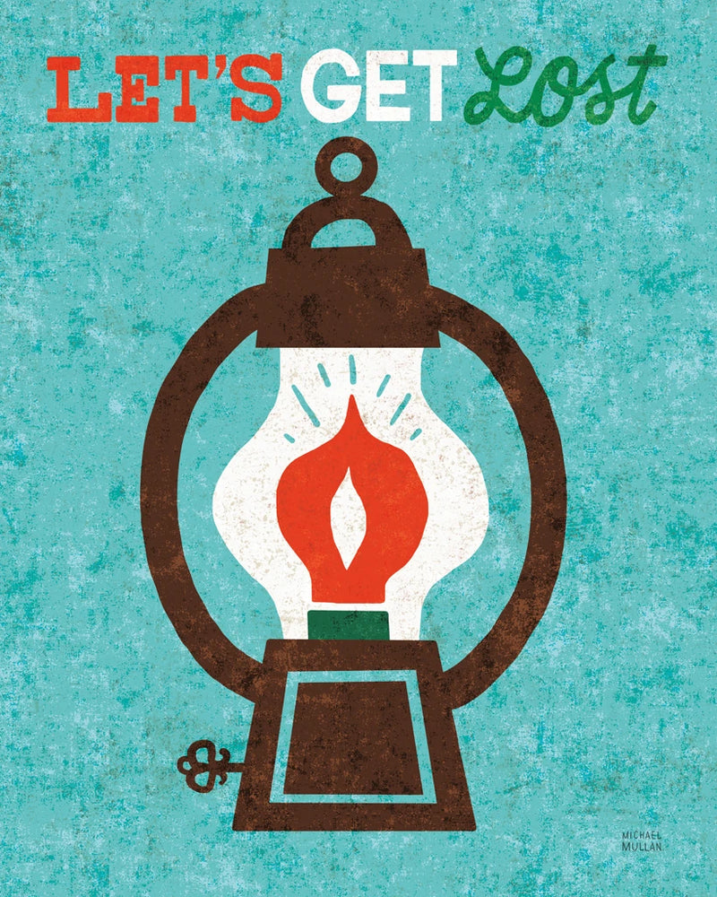 Happy Camper Lantern by Michael Mullan