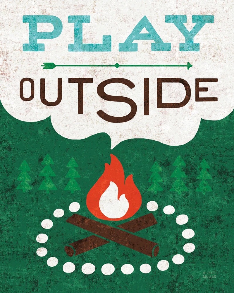 Happy Camper Play Outside by Michael Mullan