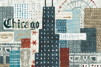 Hey Chicago II by Michael Mullan. SKU 80622i. Archival Giclee Fine art print for wall decor.