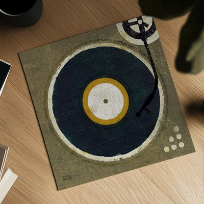 High Fidelity Square I by Michael Mullan. Shown as a detailed flat fine art print, highlighting archival giclee quality. Available as an archival giclee rolled canvas, fine art paper, or poster print. SKU 50424a.