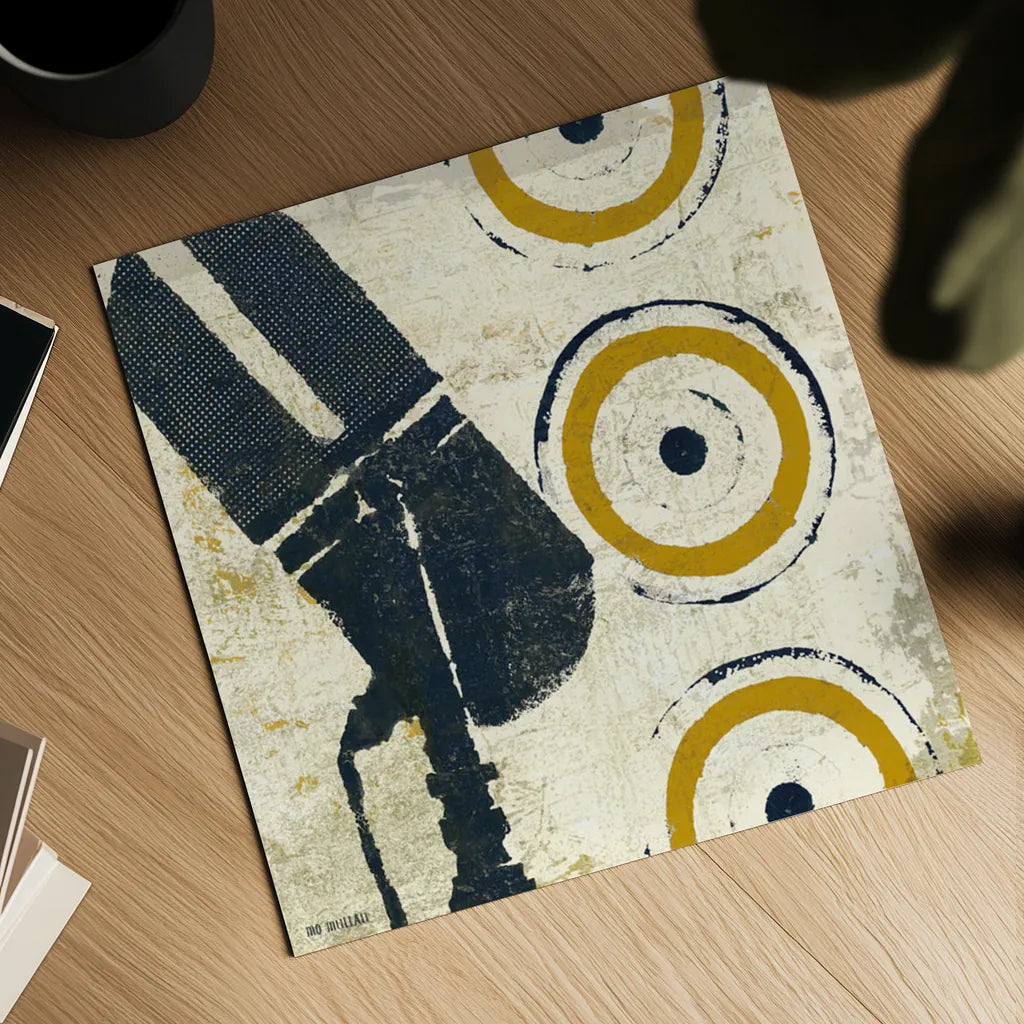 High Fidelity Square II by Michael Mullan. Shown as a detailed flat fine art print, highlighting archival giclee quality. Available as an archival giclee rolled canvas, fine art paper, or poster print. SKU 50425a.