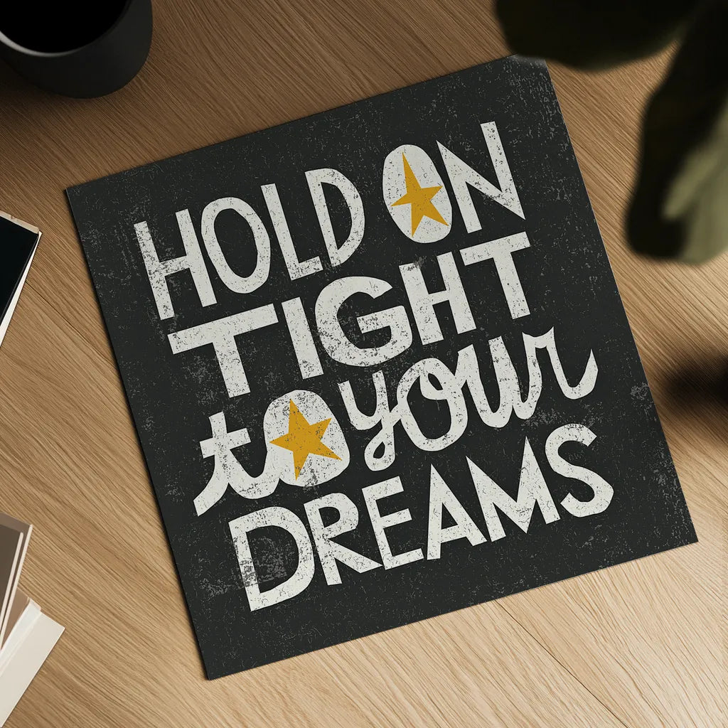 Hold on Tight by Michael Mullan. Shown as a detailed flat fine art print, highlighting archival giclee quality. Available as an archival giclee rolled canvas, fine art paper, or poster print. SKU 12696a.