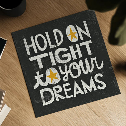 Hold on Tight by Michael Mullan. Shown as a detailed flat fine art print, highlighting archival giclee quality. Available as an archival giclee rolled canvas, fine art paper, or poster print. SKU 12696a.