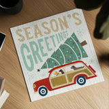 Holiday on Wheels II by Michael Mullan. Shown as a detailed flat fine art print, highlighting archival giclee quality. Available as an archival giclee rolled canvas, fine art paper, or poster print. SKU 21793a.