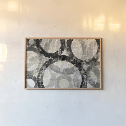 Industrial I Neutral by Michael Mullan. shown as a paper print in a natural frame. Available as a archival giclee rolled canvas, fine art paper, or poster print. SKU 70563i.