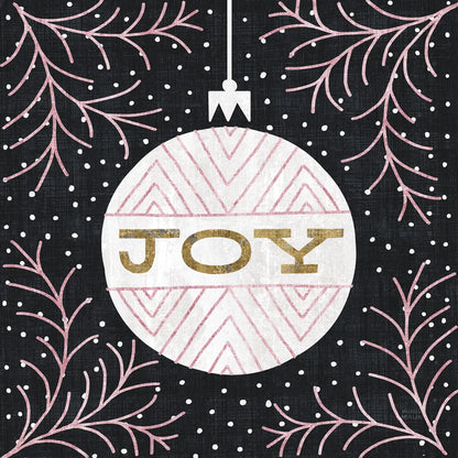 Jolly Holiday Ornaments Joy Metallic by Michael Mullan. SKU 50315a. Archival Giclee Fine art print for wall decor.