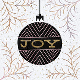 Jolly Holiday Ornaments Joy Metallic by Michael Mullan. SKU 66812a. Archival Giclee Fine art print for wall decor.