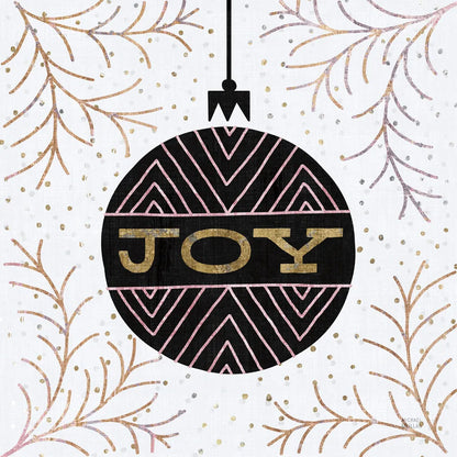 Jolly Holiday Ornaments Joy Metallic by Michael Mullan. SKU 66812a. Archival Giclee Fine art print for wall decor.