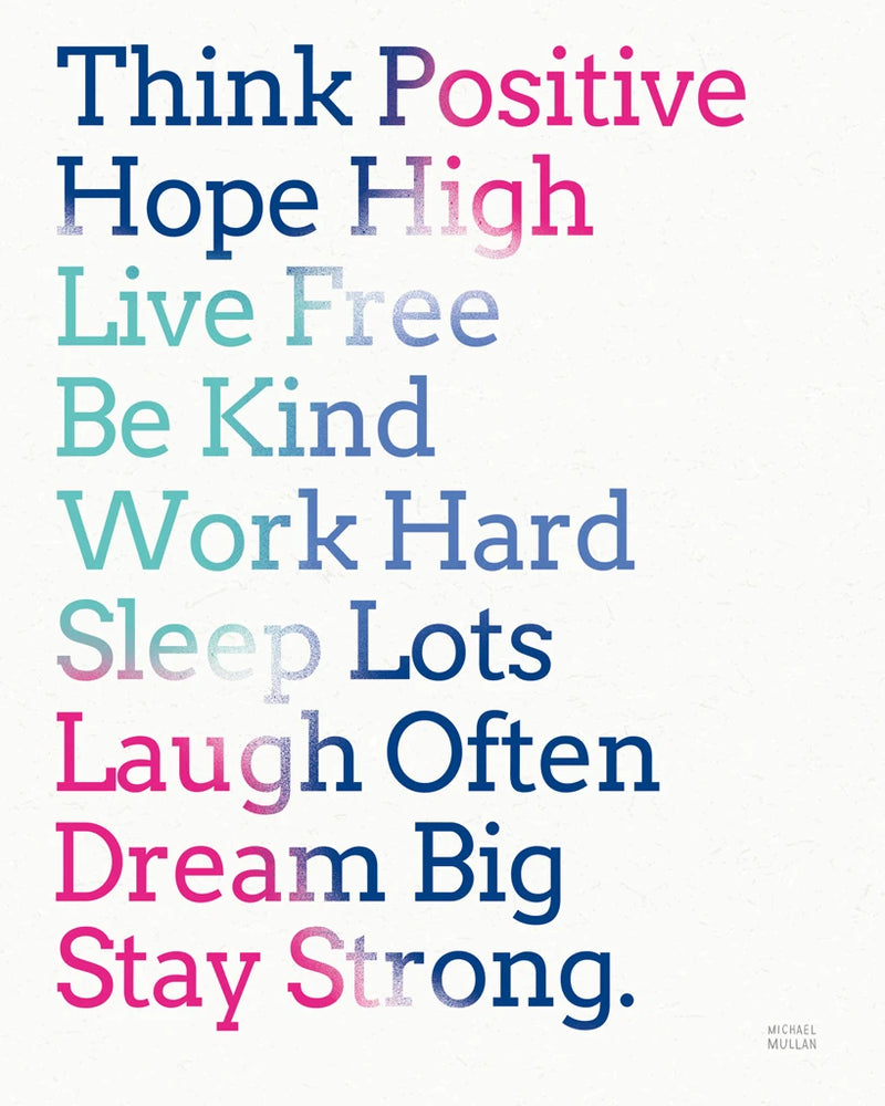 Key to Happiness I Hot Pink by Michael Mullan