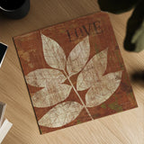 Leaf Inspiration I by Michael Mullan. Shown as a detailed flat fine art print, highlighting archival giclee quality. Available as an archival giclee rolled canvas, fine art paper, or poster print. SKU 16726a.