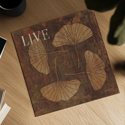 Leaf Inspiration II by Michael Mullan. Shown as a detailed flat fine art print, highlighting archival giclee quality. Available as an archival giclee rolled canvas, fine art paper, or poster print. SKU 16727a.