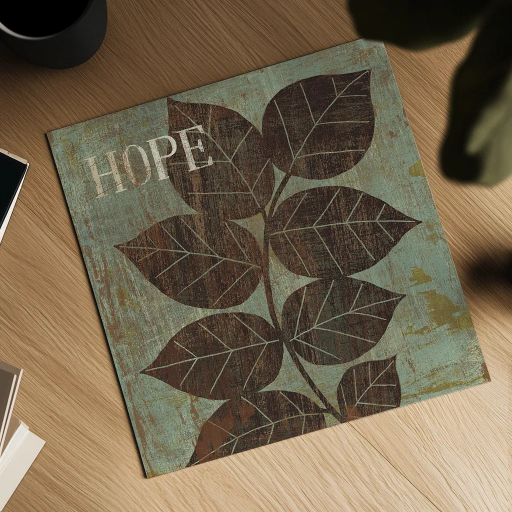 Leaf Inspiration III by Michael Mullan. Shown as a detailed flat fine art print, highlighting archival giclee quality. Available as an archival giclee rolled canvas, fine art paper, or poster print. SKU 16728a.