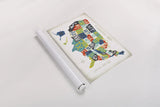 Letterpress USA Map by Michael Mullan. shown as a rolled paper print. Available as archival giclee rolled canvas, fine art paper, or poster print. SKU 29789i.