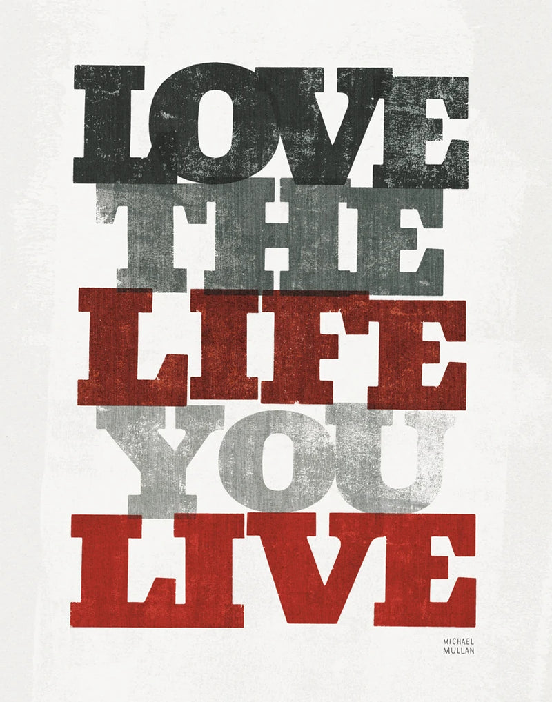 Live and Love II Red Black by Michael Mullan