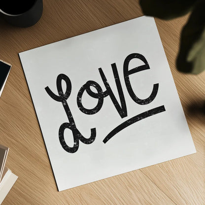 Love is Grand Square I by Michael Mullan. Shown as a detailed flat fine art print, highlighting archival giclee quality. Available as an archival giclee rolled canvas, fine art paper, or poster print. SKU 12724a.