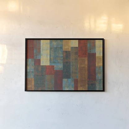 Majestic City Abstract by Michael Mullan. shown as a paper print in a black flame. Available as a archival giclee rolled canvas, fine art paper, or poster print. SKU 50442i.