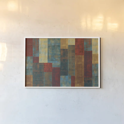 Majestic City Abstract by Michael Mullan. shown as a paper print in a white frame. Available as a archival giclee rolled canvas, fine art paper, or poster print. SKU 50442i.