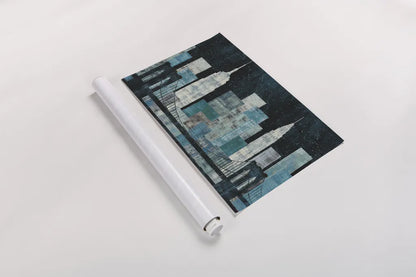 Majestic City Night by Michael Mullan. shown as a rolled paper print. Available as archival giclee rolled canvas, fine art paper, or poster print. SKU 50437i.