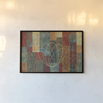 Majestic Floral by Michael Mullan. shown as a paper print in a black flame. Available as a archival giclee rolled canvas, fine art paper, or poster print. SKU 50443i.