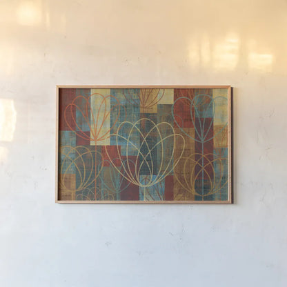 Majestic Floral by Michael Mullan. shown as a paper print in a natural frame. Available as a archival giclee rolled canvas, fine art paper, or poster print. SKU 50443i.