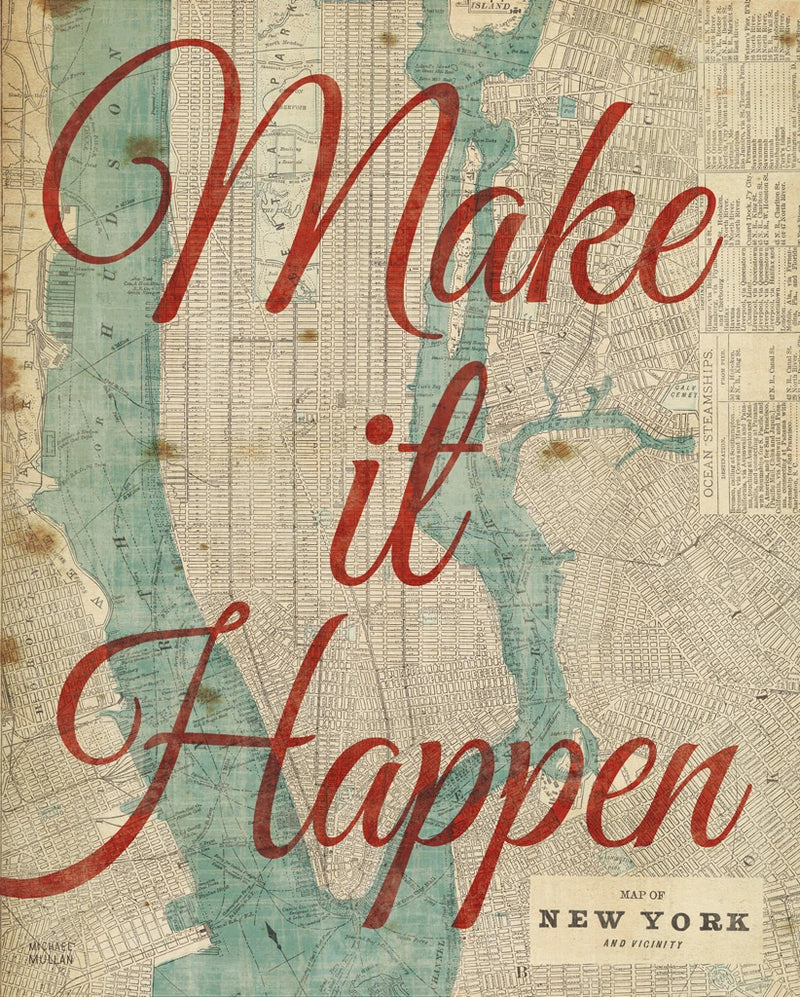 Manhattan Map Inspiration by Michael Mullan