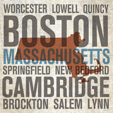 Massachusetts by Michael Mullan. SKU 18065a. Archival Giclee Fine art print for wall decor.