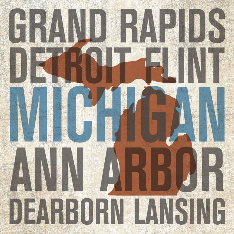 Michigan by Michael Mullan. SKU 18066a. Archival Giclee Fine art print for wall decor.