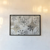 Mid Century Mystique Archroma by Michael Mullan. shown as a paper print in a black flame. Available as a archival giclee rolled canvas, fine art paper, or poster print. SKU 30003i.