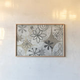 Mid Century Mystique Archroma by Michael Mullan. shown as a paper print in a natural frame. Available as a archival giclee rolled canvas, fine art paper, or poster print. SKU 30003i.